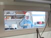 A microbiologist works in the Biosafety Level 3 (BSL3)