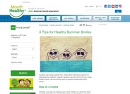 Three Tips for Healthy Summer Smiles