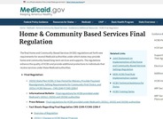 CMS Home and Community Based Final Regulation 