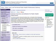 National Voluntary Accreditation for Public Health Departments