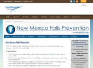 This coalition attempts to implement the strategies of the Falls Free® Initiative and National Action Plan. The group has sponsored trainings and speakers on relevant falls prevention topics, and a falls screening booth at the New Mexico State Fair.