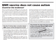 MMR Vaccine Does Not Cause Autism