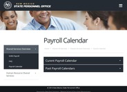 State Payroll Calendar