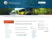 City of Albuquerque Bus Routes