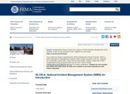 National Incident Management System, an introduction