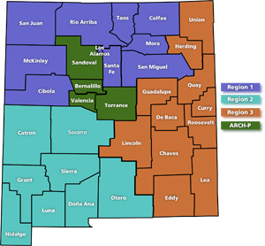 New Mexico Healthcare Coalition Map