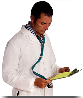 Doctor Looking at Reports