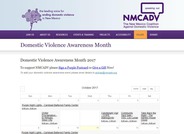 Domestic Violence Awareness Month