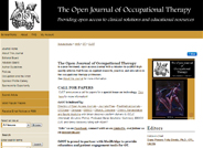 Open Journal of Occupational Therapy