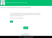 The goal of this 30-day challenge is to encourage state employees to walk and be healthy during the 2018 legislative session.  The challenge will begin on Tuesday, January 16, 2018 and end on Thursday, February 15, 2018.