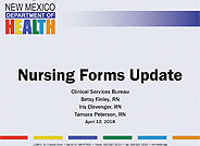DDW Training: Nursing Forms Update Webinar