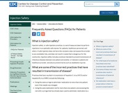 Injection Safety FAQs for Patients
