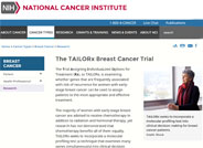 The TAILORx Breast Cancer Trial