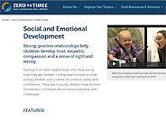 Zero to Three - Social and Emotional Development