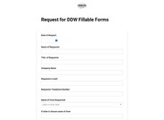 Request for DDW Fillable Forms