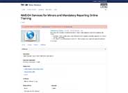 Serving Minors and Mandatory Reporting training page