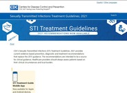 CDC: STI Treatment Guidelines