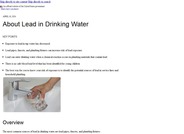 Lead in Drinking Water