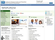 This page on the Centers for Disease Control and Prevention website provides health information about various destinations for travelers, clinicians, and the travel industry.