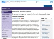 Prevention Strategies for Seasonal Influenza in Healthcare Settings