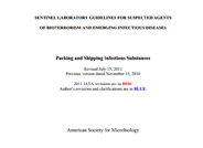 ASM Guidelines for Packaging & Shipping Infectious Substances