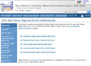 Mental Health Reports for New Mexico 2015 