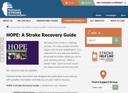 HOPE: A Stroke Recovery Guide
